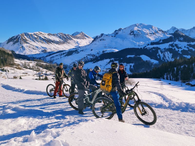 aravebike vtt sur neige lhiver grand bornand chinaillon 1